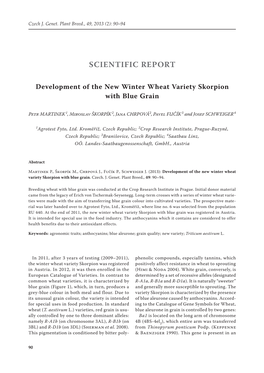 Scientific Report