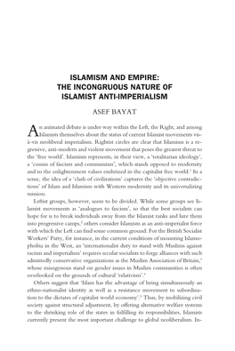 The Incongruous Nature of Islamist Anti-Imperialism