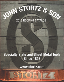 New Catalog and Ask That You Take a Few Minutes to Review Our Product Offering with Your Particular Needs Jeff Stortz, John Stortz in Mind