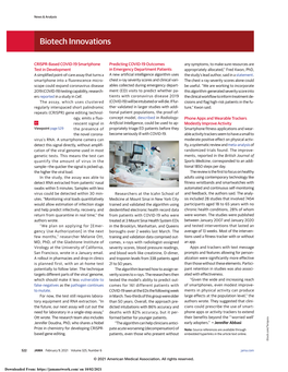 CRISPR-Based COVID-19 Smartphone Test in Development