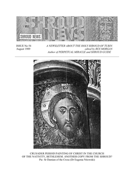 Shroud News Issue #54 August 1989
