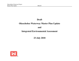 Draft Okeechobee Waterway Master Plan Update and Integrated