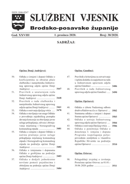 Službeni Vjesnik Brodsko-Posavske Županije Broj: 38/2020