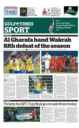 GULF TIMES Leaves South Africa Reeling at Perth SPORT Page 2