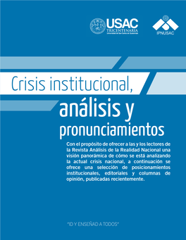 Crisis Institucional
