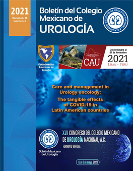 The Tangible Effects of COVID-19 in Latin American Countries Boletín Del Colegio Mexicano De UROLOGIA´