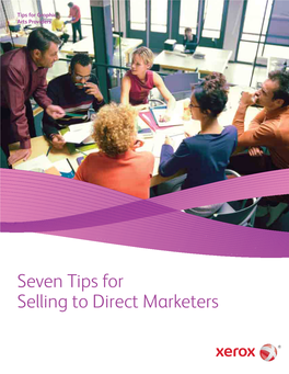 Seven Tips for Selling to Direct Marketers (PDF, 2