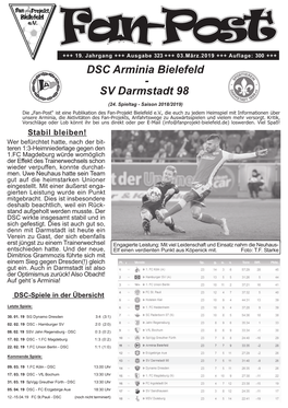 DSC Arminia Bielefeld - SV Darmstadt 98