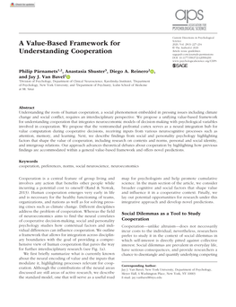 A Value-Based Framework for Understanding Cooperation