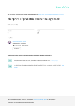 Blueprint of Pediatric Endocrinology Book