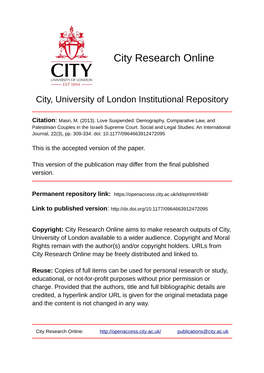 City Research Online