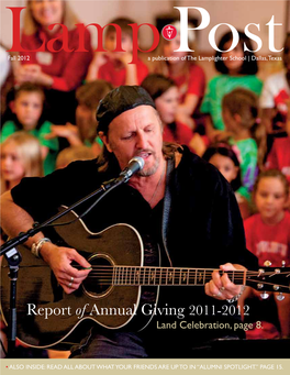 Report of Annual Giving 2011-2012 Land Celebration, Page 8