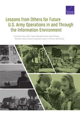 Lessons from Others for Future U.S. Army Operations in and Through the Information Environment