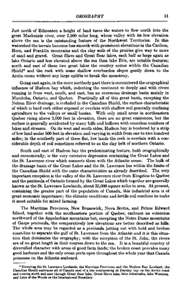 OROGRAPHY 11 Just North of Edmonton a Height of Land Turns the Waters to Flow North Into the Great Mackenzie River, Over 2,500 M