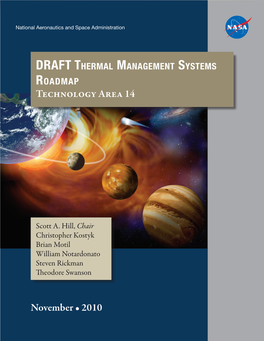 NASA Thermal Management Systems Technology Area Roadmap