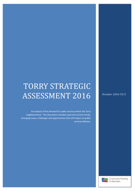 TORRY STRATEGIC ASSESSMENT 2016 October 2016 V3.5