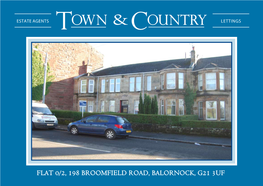 Flat 0/2, 198 Broomfield Road, Balornock, G21 3UF INTERIORS & SPECIFICATION