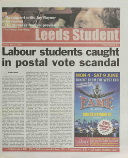 Labour Students Caught in Postal Vote Scandal