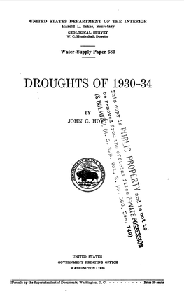 Droughts of 1930-34