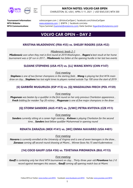 Volvo Car Open – Day 2