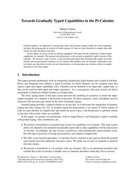 Towards Gradually Typed Capabilities in the Pi-Calculus