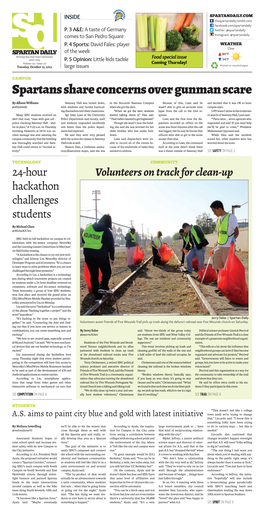 Spartan Daily, October 15, 2013