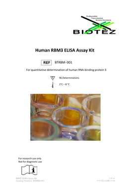 Human RBM3 ELISA Assay Kit