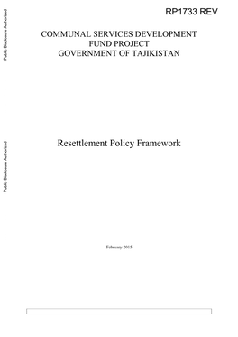 World Bank Document