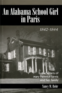 An Alabama School Girl in Paris 1842-1844