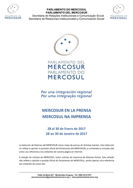 Mercosur En La Prensa Mercosul Na Imprensa