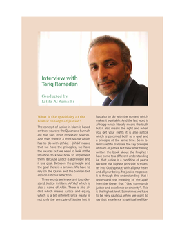 Interview with Tariq Ramadan