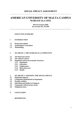 American University of Malta Campus Marsascala Site