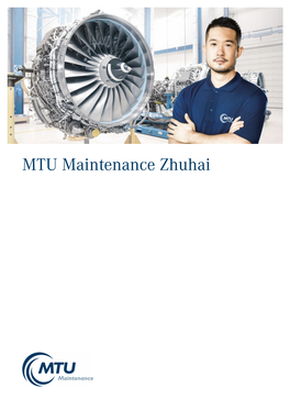 MTU Maintenance Zhuhai We Are Engine Experts