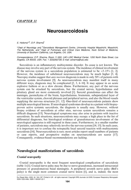 Neurosarcoidosis