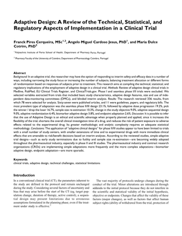 Adaptive Design: a Review of the Technical, Statistical, and Regulatory Aspects of Implementation in a Clinical Trial