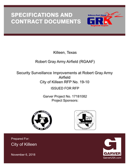 Specifications and Contract Documents