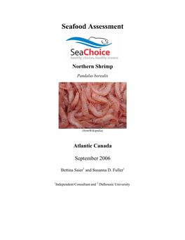 Seafood Assessment