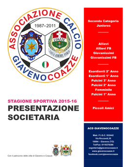 Presentazione Societaria