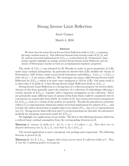 Strong Inverse Limit Reflection