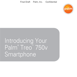 Introducint Your Palm Treo 750V Smartphone Quick Reference Guide