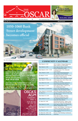 1050-1060 Bank Street Development Becomes Official See the Article on Page 3
