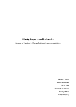 Liberty, Property and Rationality