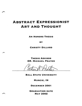 ABSTRACT EXPRESSIONIST AR-R1 and THOUGH-R1