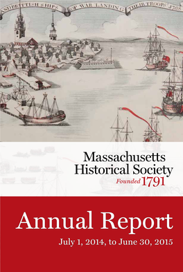 Annual Report July 1, 2014, to June 30, 2015
