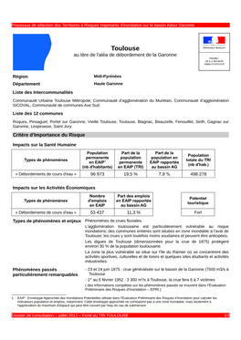 Fiche TRI TOULOUSE