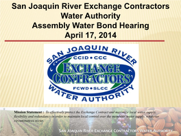 San Joaquin Exchange Contractors/Central California