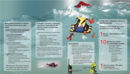 Cold Water Immersion Event Is a Most Boating Fatalities in Alaska in Alaska, Capsizing, Swamping, Fight for Survival
