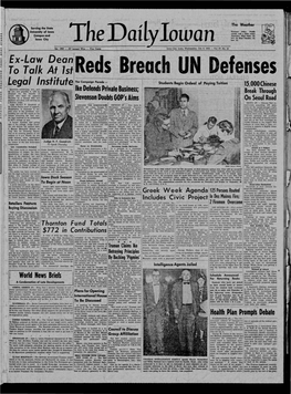 Daily Iowan (Iowa City, Iowa), 1952-10-08
