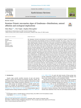 Permian–Triassic Non-Marine Algae of Gondwana—Distributions