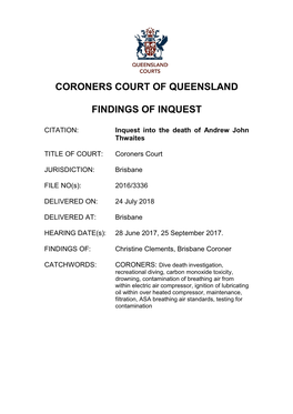 Inquest Findings